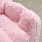 Lotus Style Compression Sofa Bean Bag with Ergonomic Design - White or Pink