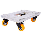 Heavy Duty Furniture Dolly Trolley Car with 3" TPU Casters - Pearl Silver