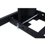 Heavy Duty Adjustable Motorcycle Stand / Wheel Chock with 1800 lb Capacity - Black