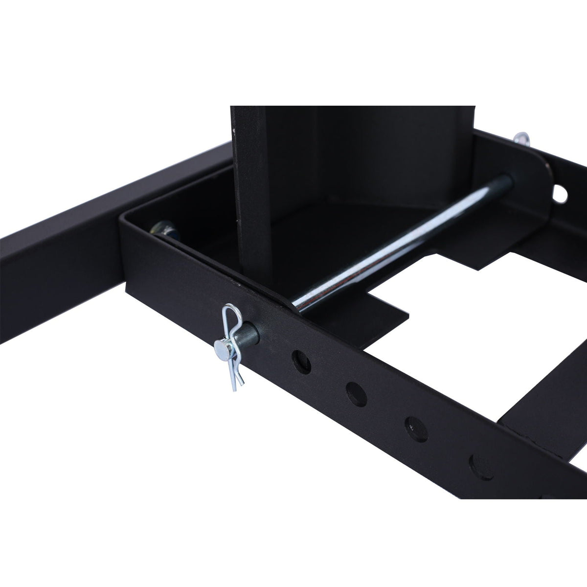 Heavy Duty Adjustable Motorcycle Stand / Wheel Chock with 1800 lb Capacity - Black
