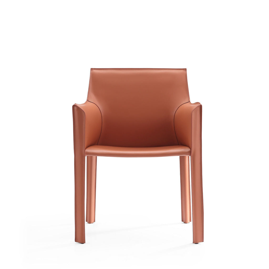 Vogue Dining Chair with Metal Frame - Light Brown or Dark Gray