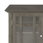 Storage Media Cabinet with Adjustable Shelves - Dark Brown, Light Brown, Dark Gray