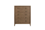 5 Drawer Chest Ample Storage with Cedar & Felt-Lined Drawers - Black or Light Brown