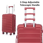 3 Pieces Set Spinner Wheel Luggage With Combination Lock