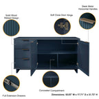 Granville Sideboard with Full Extension Drawers - Multiple Colors