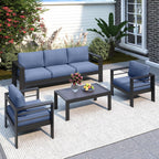 All-Weather Outdoor Patio Set with Thick Cushions - Multiple Colors