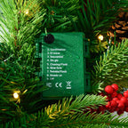 24-Inch Pre-Lit Artificial Christmas Wreath with Timer - Warm White LEDs