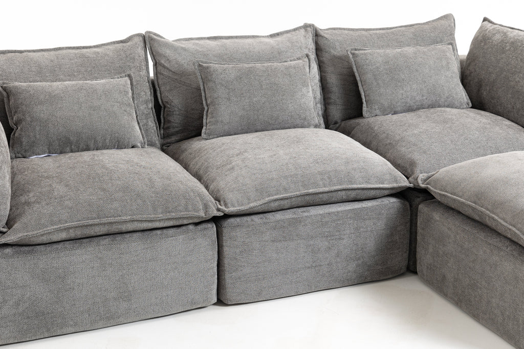 102.3" Width Cloud Couch Oversized Modular Sectional Sofa