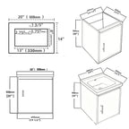 20 Inch Floating Bathroom Vanity with Soft-Close Door and Ceramic Sink - Multiple Colors