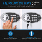 White Digital Keypad Wall Safe Key Cabinet with Secure Steel Construction