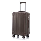 3 Piece ABS Spinner Wheel Luggage Set with Spinner Wheels - Brown