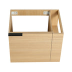 Modern Bathroom Vanity with Side Storage - Light Brown or White