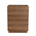 Modern Freestanding Bathroom Vanity Cabinet with Double Drawer - Light Brown or Dark Brown