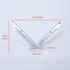 Galvanized V-Bracket for Razor Wire Fence Support - Corrosion Resistant - Silver