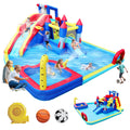 10 in1 Inflatable Slide Water Park with Climbing Wall - Multicolor