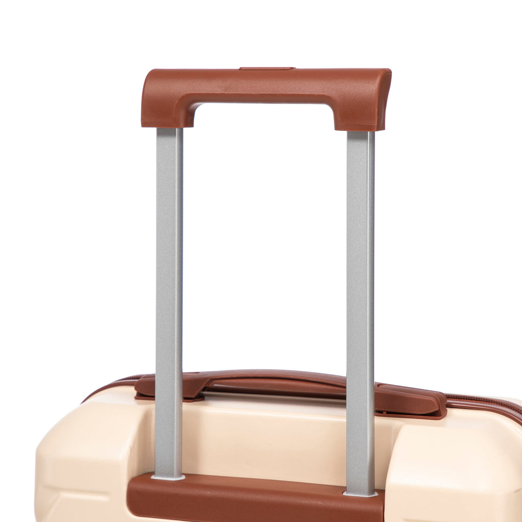 Beige 2-Piece Spinner Luggage Set with Hard Shell - Beige