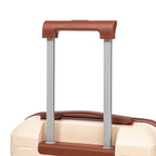 Beige 2-Piece Spinner Luggage Set with Hard Shell - Beige