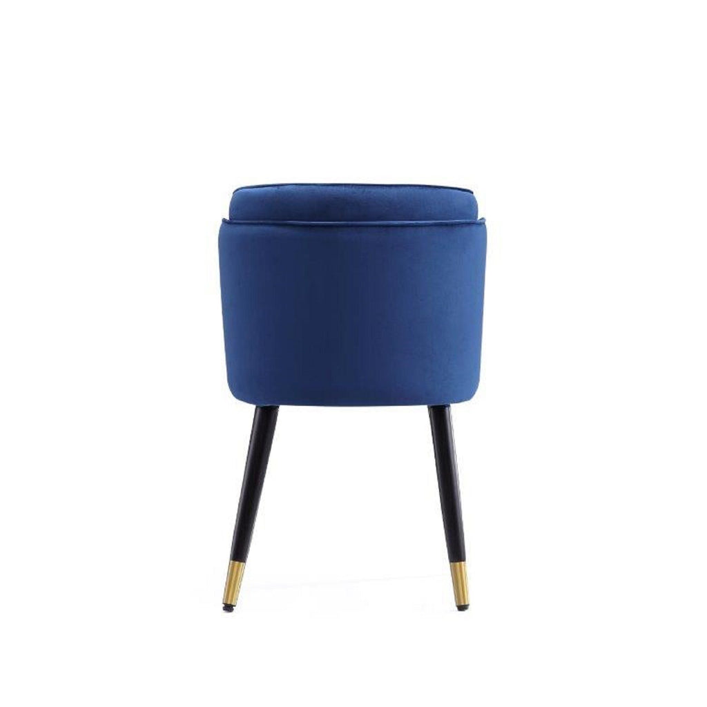 Modern Dining Chair with Solid Wood Frame and Wave Stitching - Multiple Colors