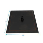 10" Square Rainfall Shower Head with Silicone Nozzle - Oil-Rubbed Bronze