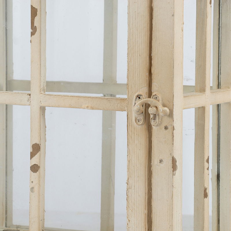 Wooden Candle Lantern Decorative - Ivory