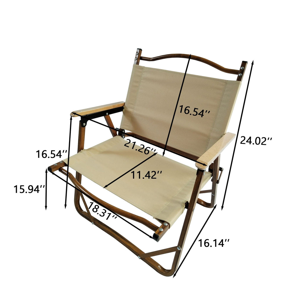 Natural 5 Piece Outdoor Dining Set with Foldable Table & Chairs