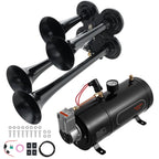 Train Horns Kit, 4 Trumpet Air Horn Kit, 150dB