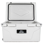 110 Quart Heavy-Duty Cooler with 2.4" Foam Insulation - White