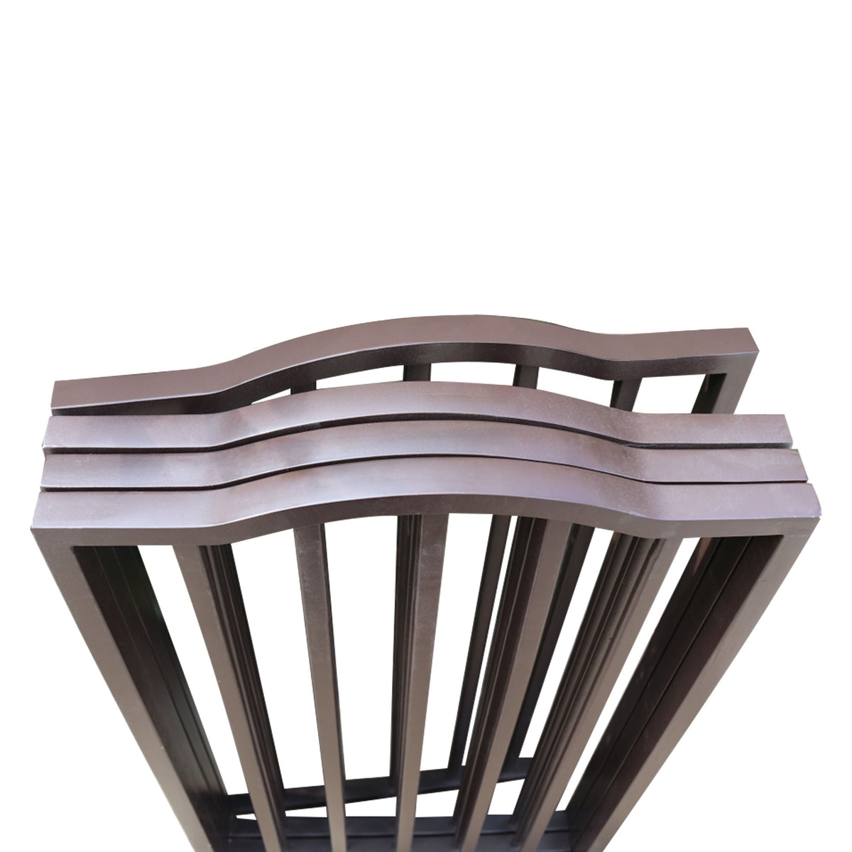 Freestanding Folding Pet Gate with Solid Populus Wood - Dark Brown