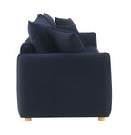 Irina Pull-Out Sleeper Sofa with Storage and Removable Cushions - Dark Gray or Blue