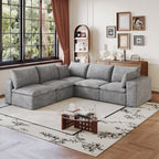 Cloud Sofa with Removable Cushion - Corduroy Fabric