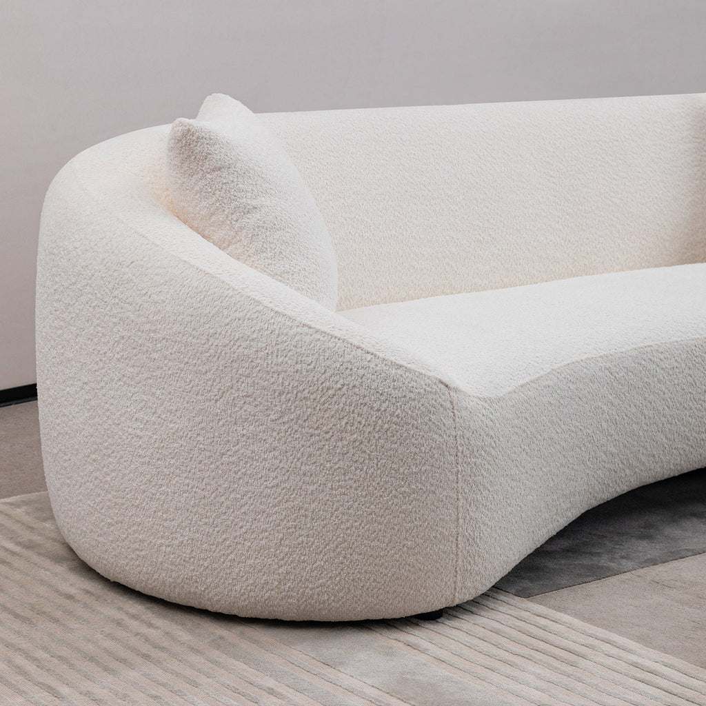 Minimalist Curved Sofa, 3 Seater