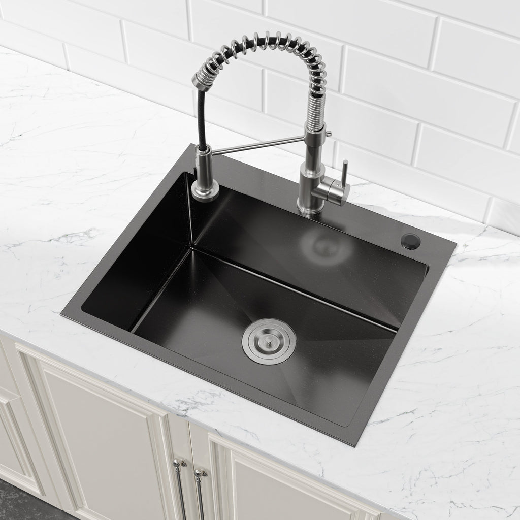 Stainless Steel Kitchen Sink with Single Bowl Undermount - Satin Finish