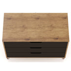 Rockefeller 3 Drawer Dresser with Splayed Legs - Multiple Colors