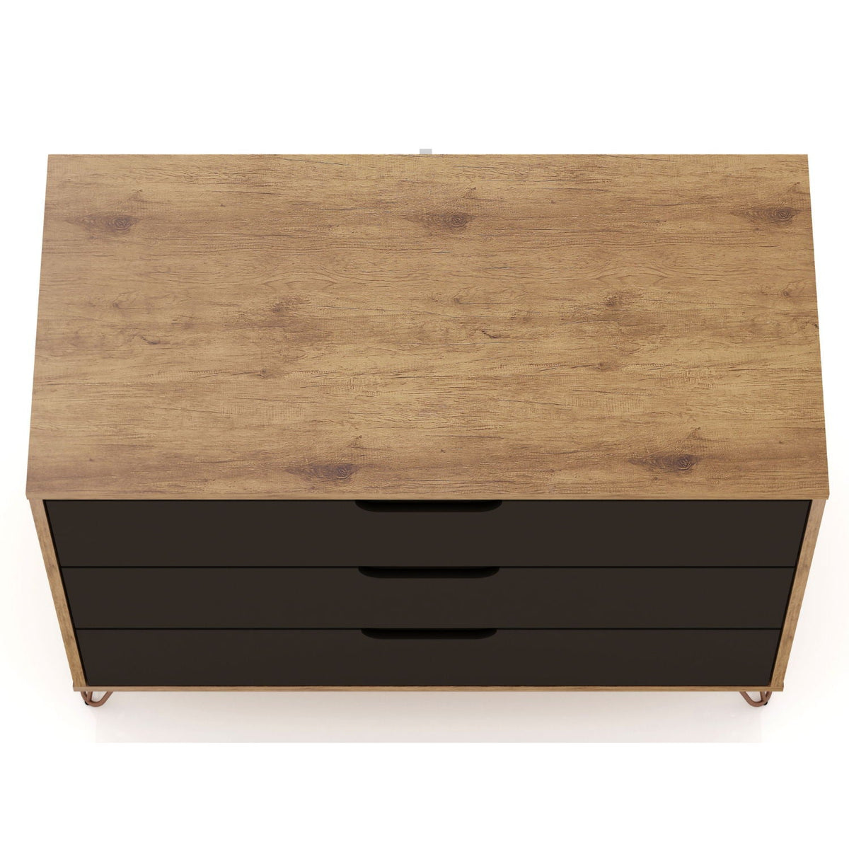 Rockefeller 3 Drawer Dresser with Splayed Legs - Multiple Colors