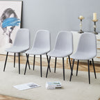 Modern Medieval Style Cushioned Side Chairs Set