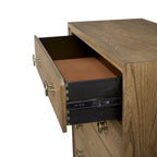 5 Drawer Chest Ample Storage with Cedar & Felt-Lined Drawers - Black or Light Brown