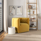 Ergonomic Design Swivel Chair with Tufted Accent - Multiple Colors