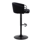 Adjustable Swivel Barstool Set with Rounded T Footrest - Multiple Colors