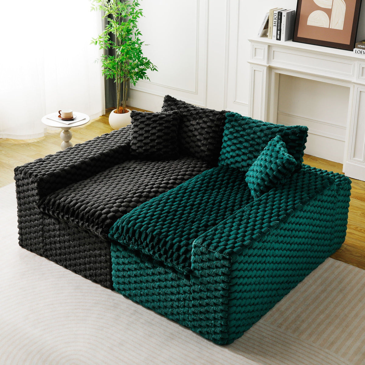 Multifunctional Stationary Sofa with Adjustable Layout - Choice of Color