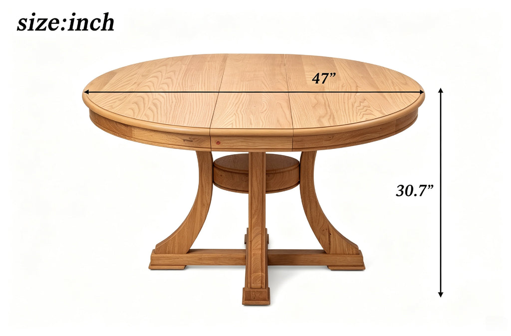 7-Piece Extendable Wood Dining Set with Rattan-Back Chairs