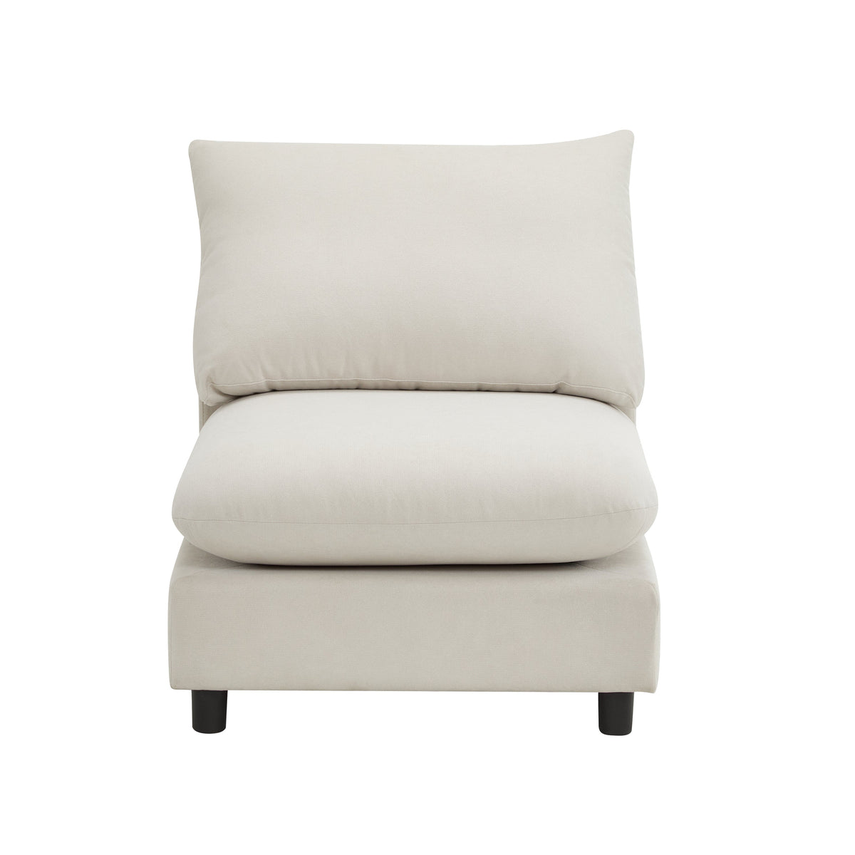 Oversize 5-Piece L Shaped Modular Sectional Sofa with Modular Flexibility - White
