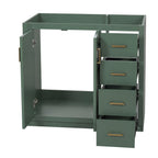 Retro Style Bathroom Vanity with Soft Closing Doors - Multiple Colors