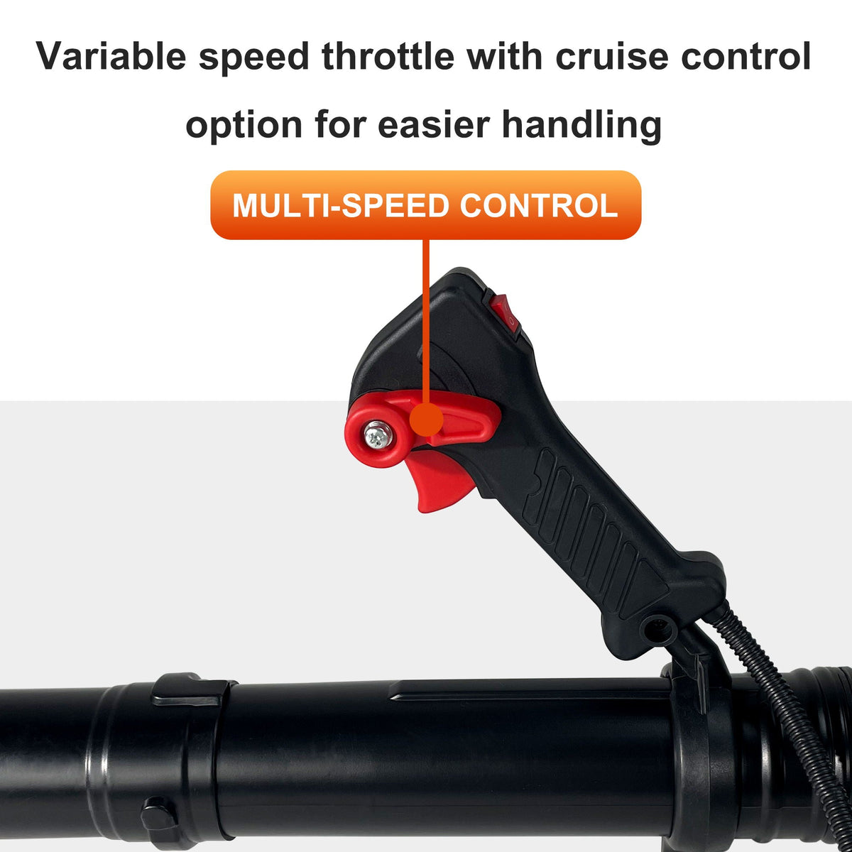 Backpack Gas Leaf Blower with 76Cc Engine – Red