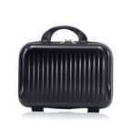 ABS Spinner Wheel Luggage Set with Cosmetic Case - Black