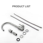 Modern Kitchen Sink Faucet with Single Handle - Gray, Black, Gold