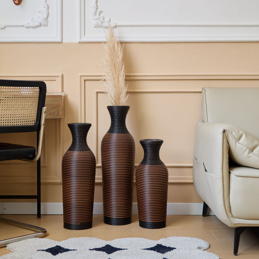 Classic And Neat Floor Vase with High Independent Stand - Multiple Colors