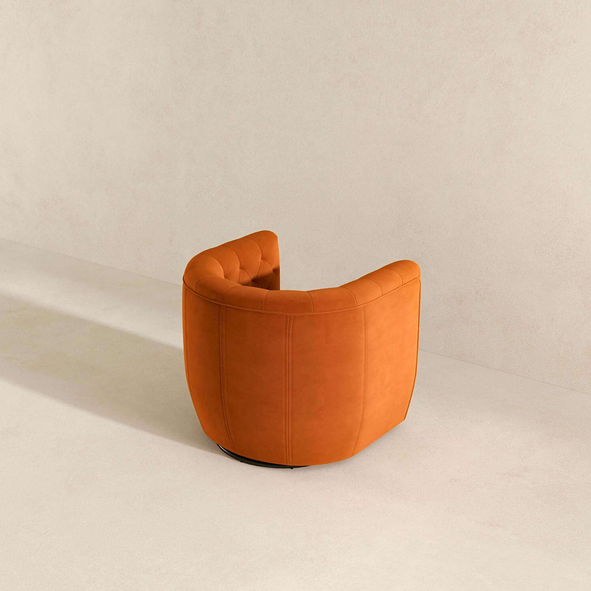 Ergonomic Design Swivel Chair with Tufted Accent - Multiple Colors