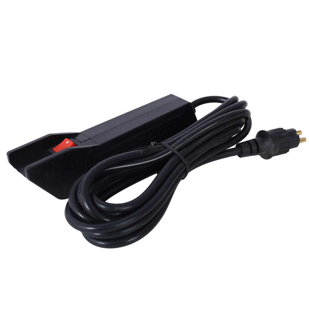 Reversible Electric Trailer Winch with Galvanized Wire Rope - Black