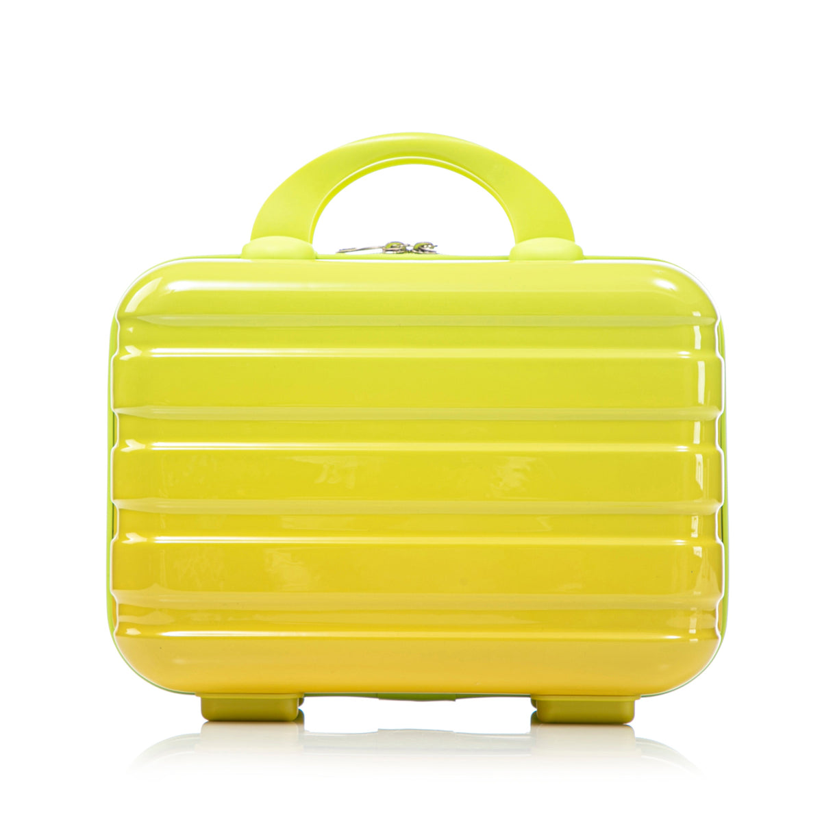 2-Piece Polycarbonate Spinner Wheel Luggage Set with Lock - Green & Yellow