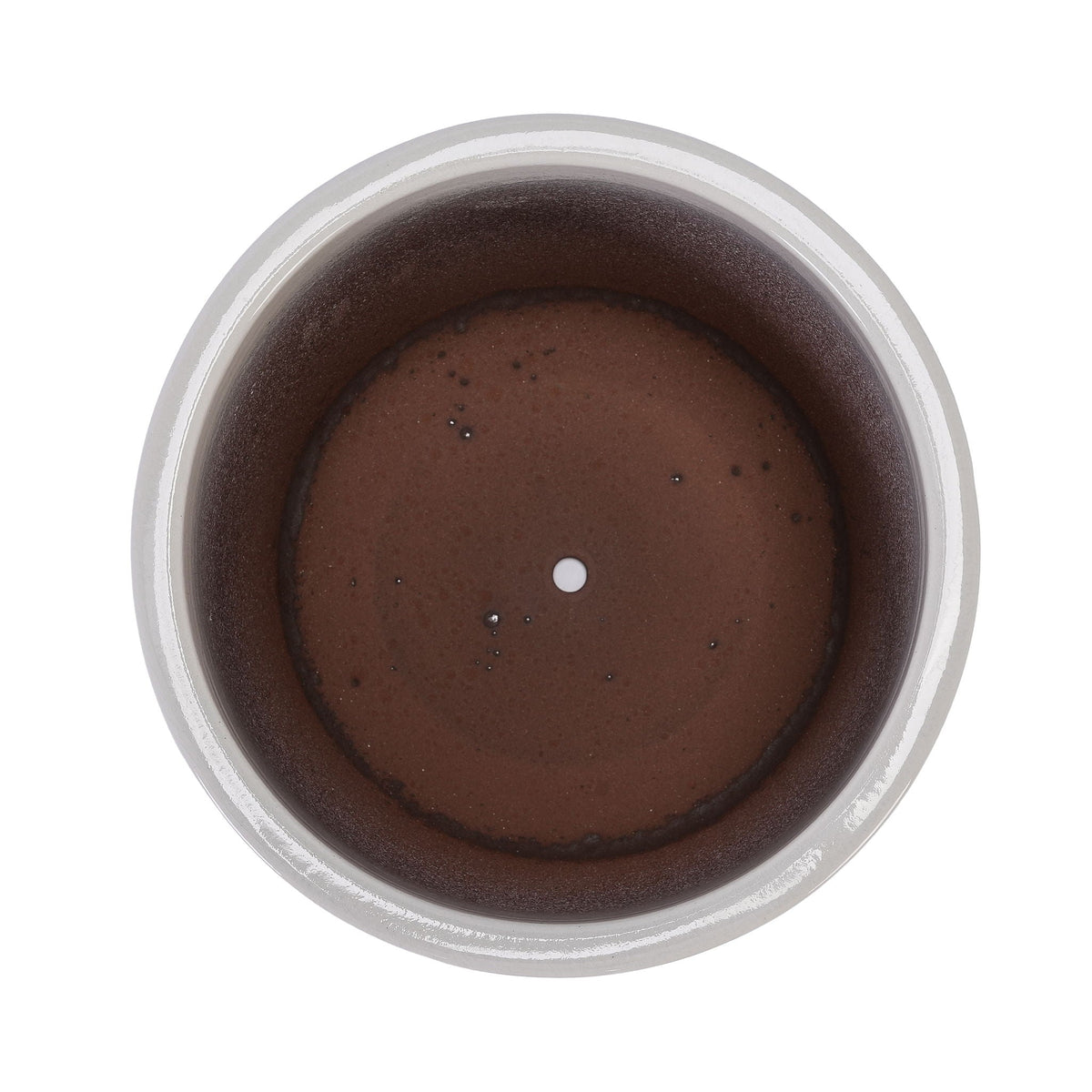 Ceramic Planter with Drainage Hole - White or Light Blue